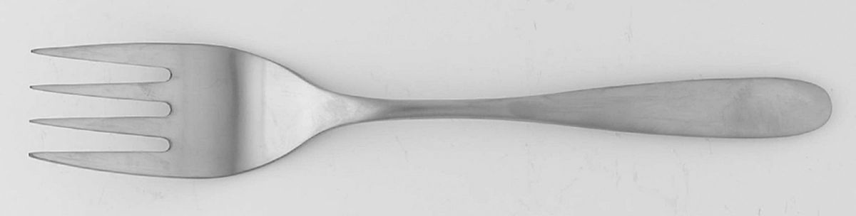 Stanton-Satin (Stainless) Medium Solid Cold Meat Serving Fork by Robert Welch-1