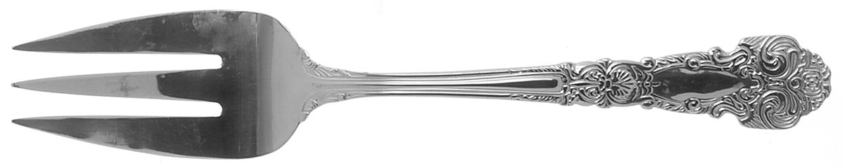 Renaissance (Stainless) Large Solid Cold Meat Serving Fork by Reed & Barton-1