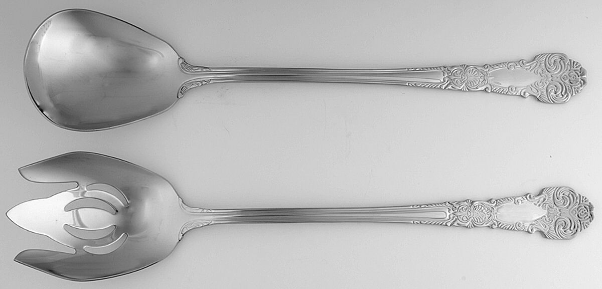 Renaissance (Stainless) Large Solid Serving Set by Reed & Barton-1