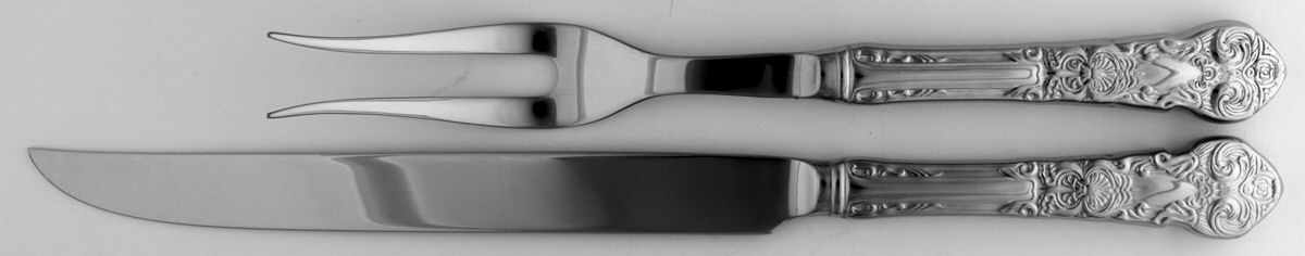 Renaissance (Stainless) Small Stainless Blade 2-Piece Steak Carving Set by Reed & Barton-1