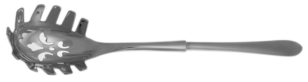 Flute (Satin Stainless) Pasta Server with Stainless Bowl HC by Robert Welch-1
