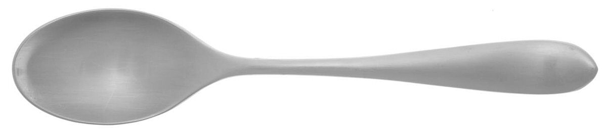 Flute (Satin Stainless) Place/Oval Soup Spoon by Robert Welch-1