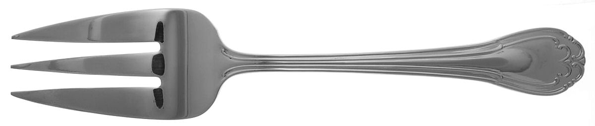 Lady Hamilton (Stainless) Medium Solid Cold Meat Serving Fork by Reed & Barton-1