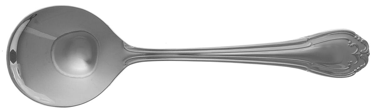 Lady Hamilton (Stainless) Round Bowl Soup Spoon (Cream Soup) by Reed & Barton-1