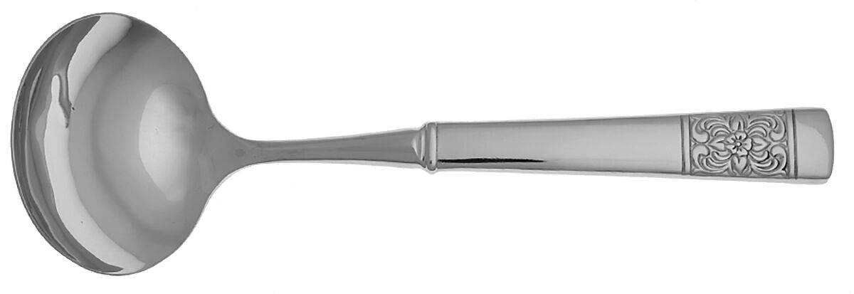 Harvest Bouquet (Stainless) Gravy Ladle with No Spout Stainless Bowl HC by Reed & Barton-1