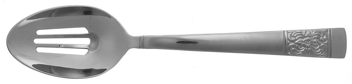 Harvest Bouquet (Stainless) Pierced Tablespoon (Serving Spoon) by Reed & Barton-1