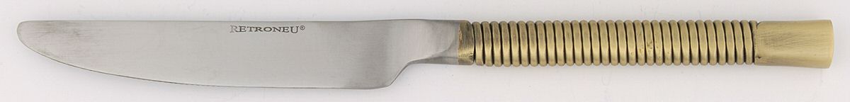 Latitude-Bronze (Stainless) New French Solid Knife by Retroneu-1