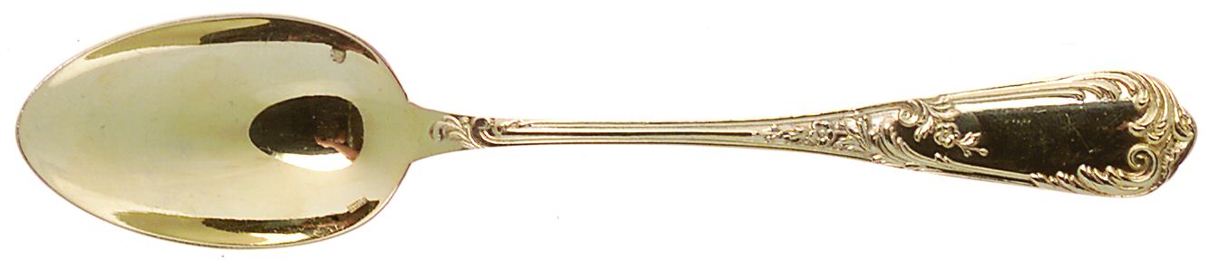 RVF6 (Gold Electroplate) Place/Oval Soup Spoon by Ravinet d'Enfert-1