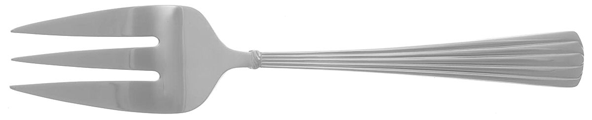 Trinity Hall (Stainless) Medium Solid Cold Meat Serving Fork by Reed & Barton-1
