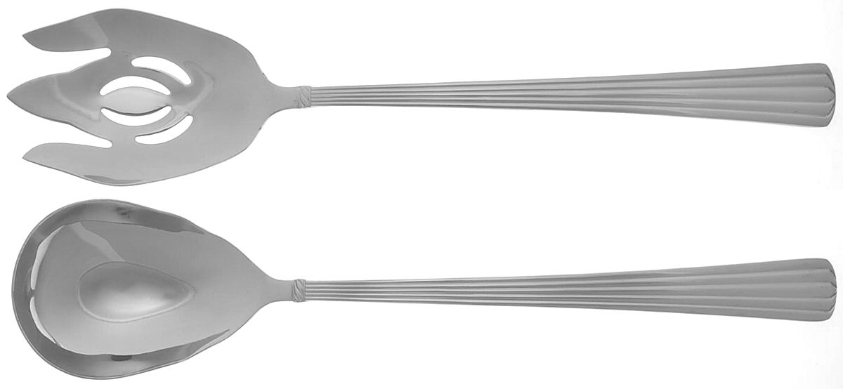 Trinity Hall (Stainless) Solid Oversized Serving Salad Set by Reed & Barton-1