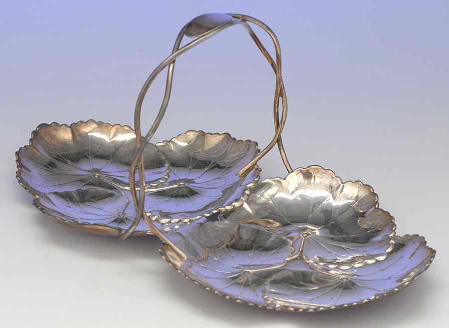 X103 (Sterling, Hollowware) 2 Part Handled Bon Bon by Reed & Barton-1