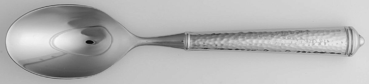 Leopardo (Stainless) Solid Serving Spoon by Ricci (Argentieri)-1