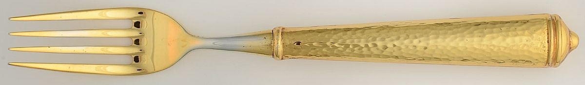 Leopardo-Gold Electroplate Fork by Ricci (Argentieri)-1