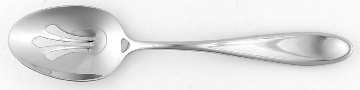 Holliston (Stainless) Pierced Tablespoon (Serving Spoon) by Reed & Barton-1