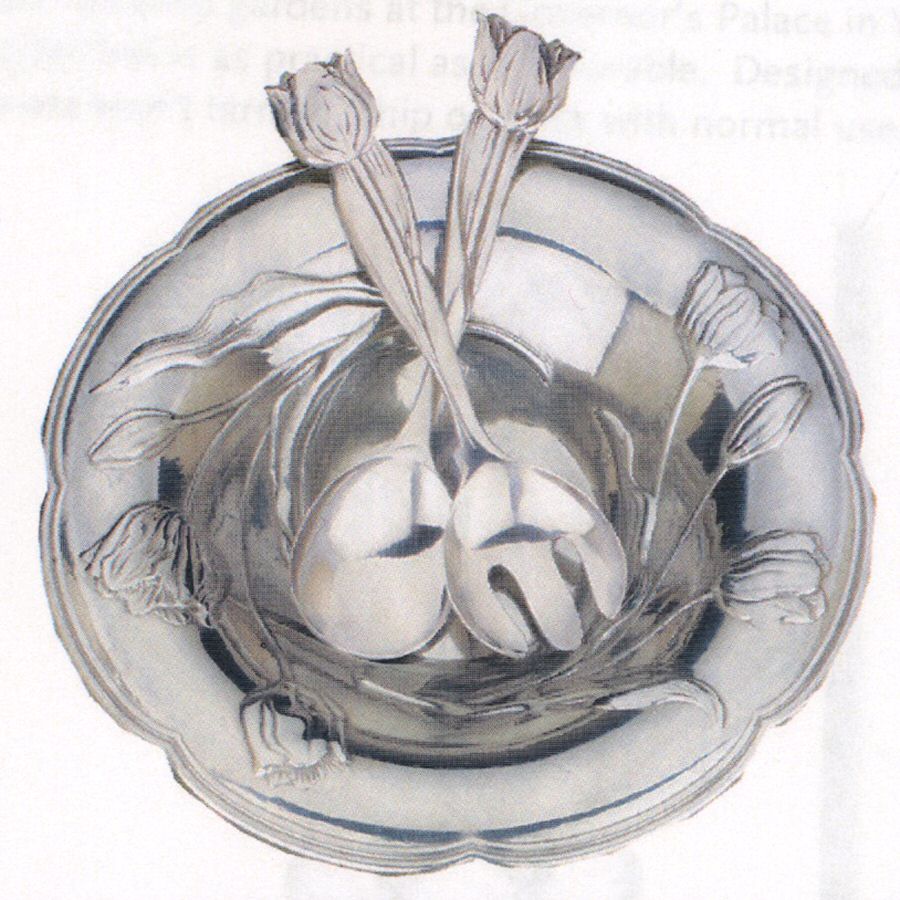 Palace Garden (Hollowware) (2 Pc) Solid Salad Set by Reed & Barton-1