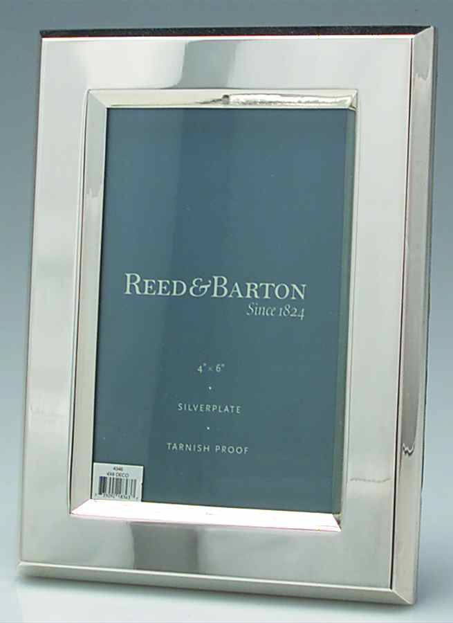 Deco (Silverplate, Hollowware) Frame-Holds 4" X 6" Picture by Reed & Barton-1