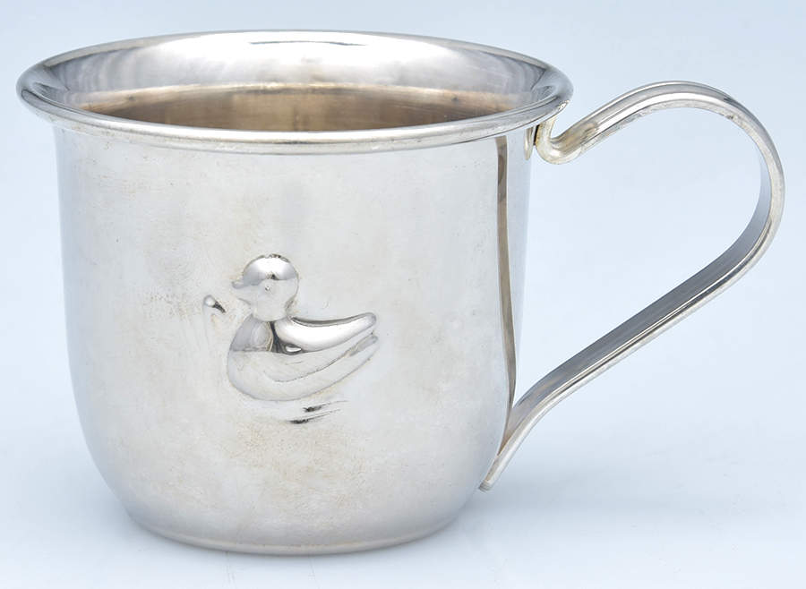 Something Duckie (Silverplate, Hollowware) Baby Cup by Reed & Barton-1