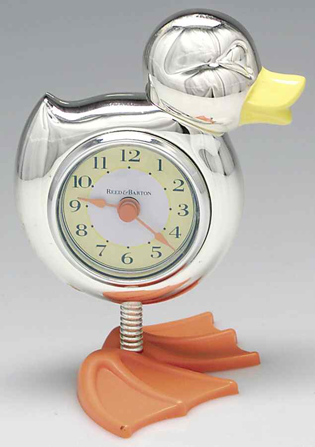 Something Duckie (Silverplate, Hollowware) Clock by Reed & Barton-1