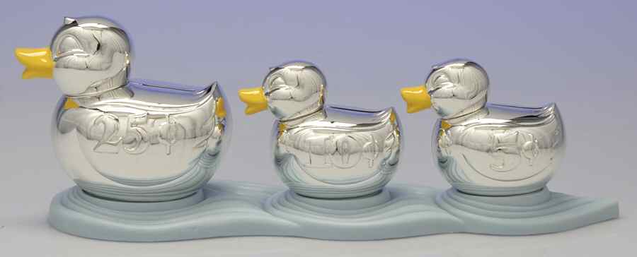 Something Duckie (Silverplate, Hollowware) Bank by Reed & Barton-1