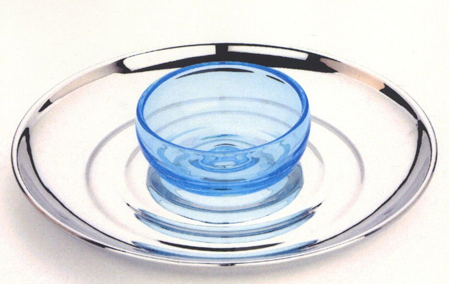 Echo (Hollowware) 2 Piece Chip and Dip Set by Reed & Barton-1