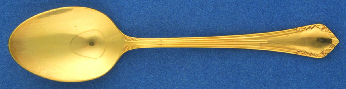 Golden Vauxhall (Gold Electroplate) Teaspoon by Reed & Barton-1