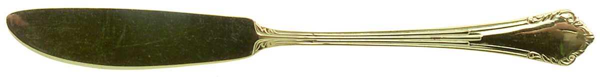 Golden Vauxhall (Gold Electroplate) Flat Handle Master Butter Knife by Reed & Barton-1
