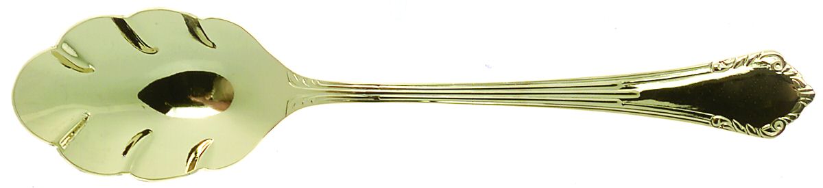 Golden Vauxhall (Gold Electroplate) Sugar Shell Spoon by Reed & Barton-1