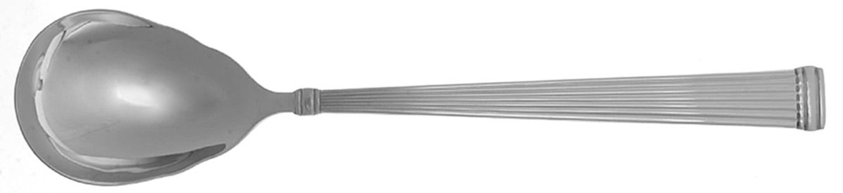 Crestwood (Stainless) Oversize Solid Salad Serving Spoon by Reed & Barton-1