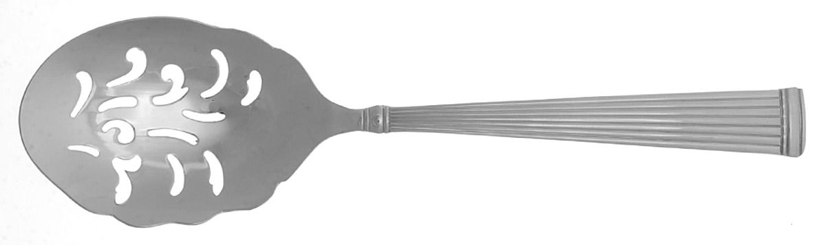 Crestwood (Stainless) Solid Macaroni Server by Reed & Barton-1