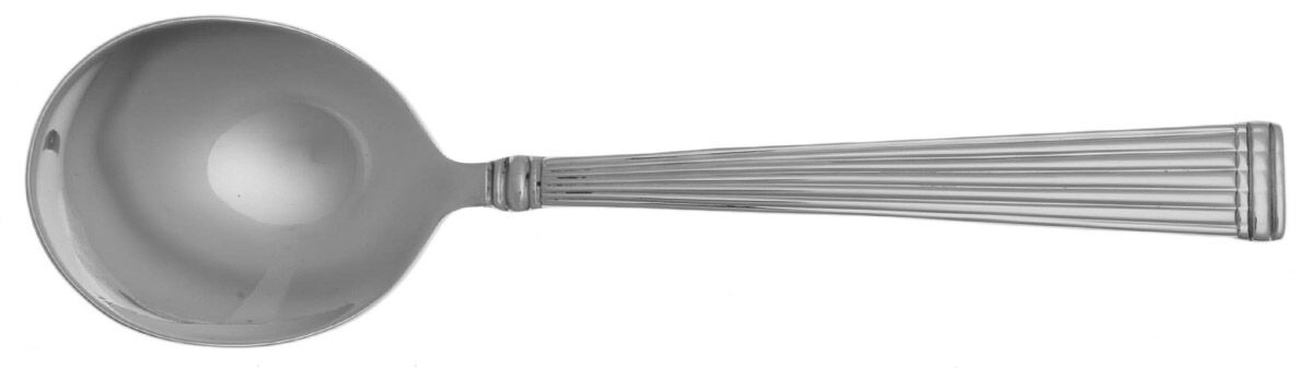 Crestwood (Stainless) Round Bowl Soup Spoon (Cream Soup) by Reed & Barton-1