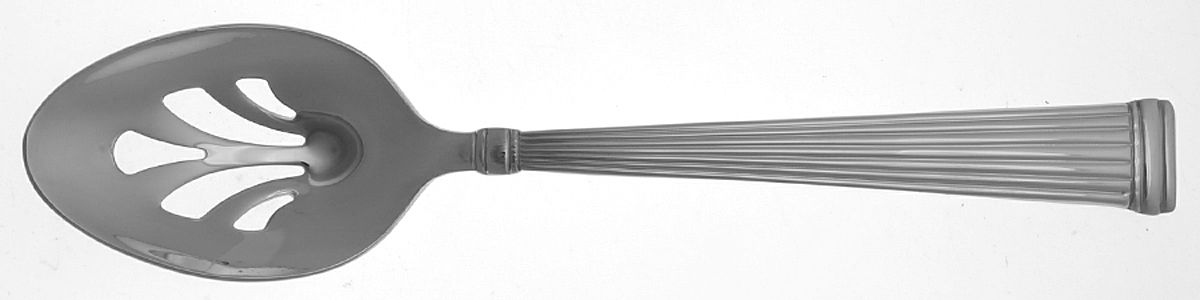 Crestwood (Stainless) Pierced Tablespoon (Serving Spoon) by Reed & Barton-1