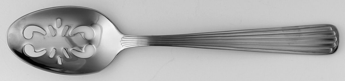 Justine (Stainless) Pierced Tablespoon (Serving Spoon) by RSVP Flatware-1