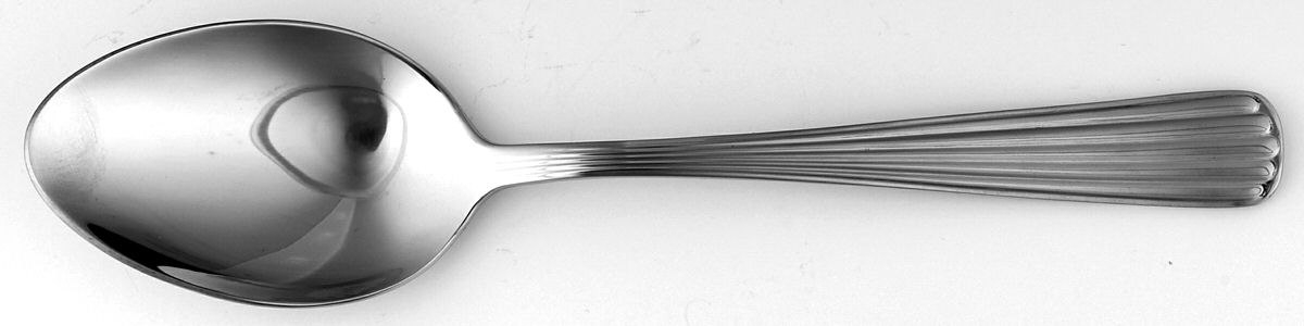 Justine (Stainless) Place/Oval Soup Spoon by RSVP Flatware-1