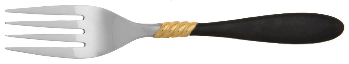 Allegro (Stainless, Gold Accent) Individual Salad Fork by Royal Prestige Silvr-1