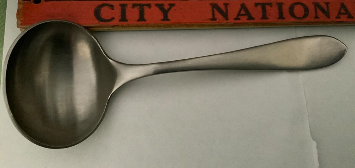 Leaf (Stainless) Solid Gravy Ladle by Robert Welch-1