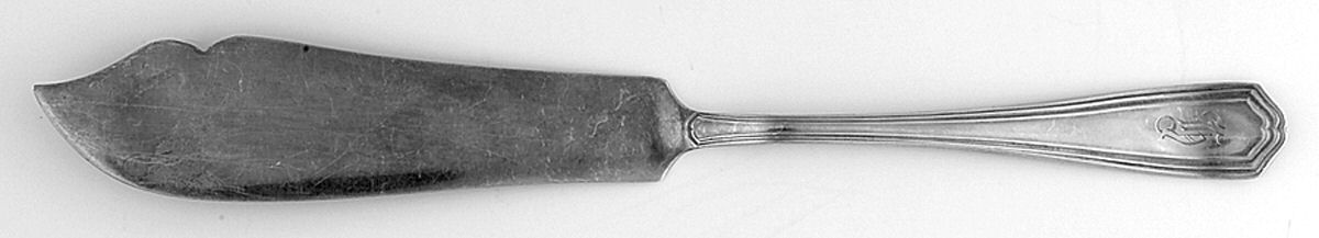 RFY3 (Silverplate) Flat Handle Master Butter Knife by Robert F Mosley-1