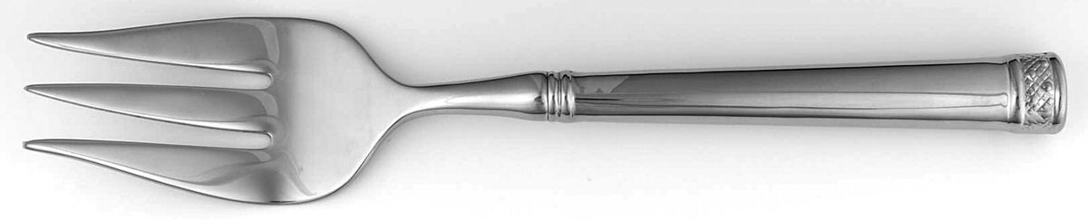 Pointe d'Esprit (Stainless) Medium Solid Cold Meat Serving Fork by Royal Doulton-1