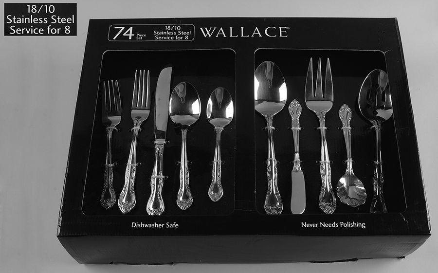 Sophie (Stainless) 74 Piece Set by RSVP Flatware-1