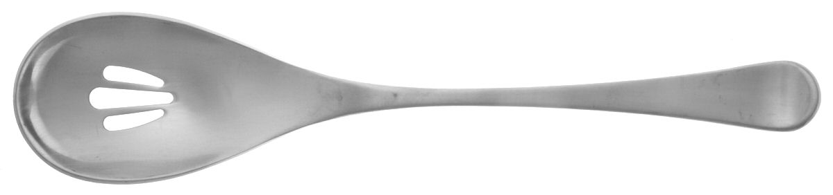 Rwii (Stainless, Satin) Pierced Solid Serving Spoon by Robert Welch-1
