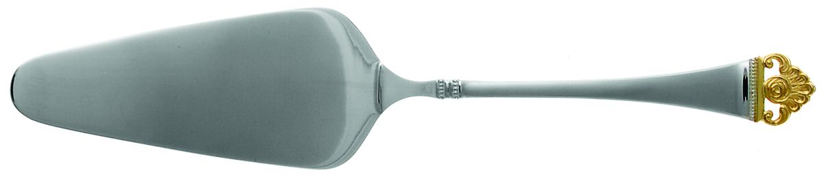 Rosenmuster (Silverplate-Gold) Solid Pie Server by Robbe & Berking-1