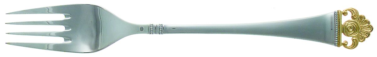 Rosenmuster (Silverplate-Gold) Fork by Robbe & Berking-1