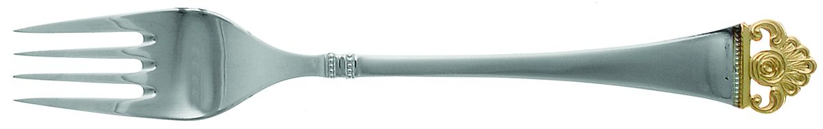 Rosenmuster (Silverplate-Gold) Individual Salad Fork by Robbe & Berking-1