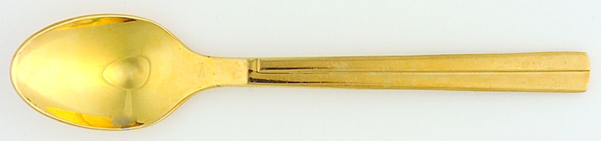 Center Stage-Gold (Gold Electplt) Demitasse Spoon by Retroneu-1