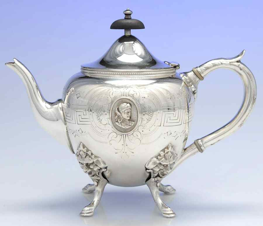 1866 (Silverplate, Hollowware) Teapot by Rogers Smith-1