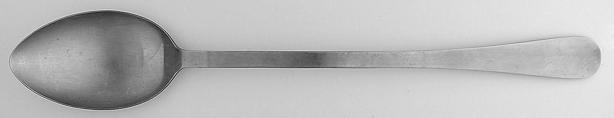 Stainless Flatware Large Solid Dressing Spoon by Reed & Barton-1