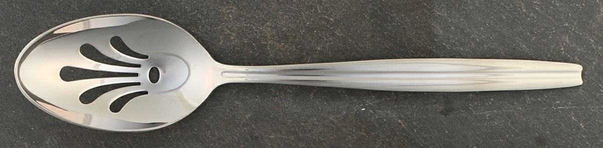 Tate (Stainless) Pierced Tablespoon (Serving Spoon) by Reed & Barton-1