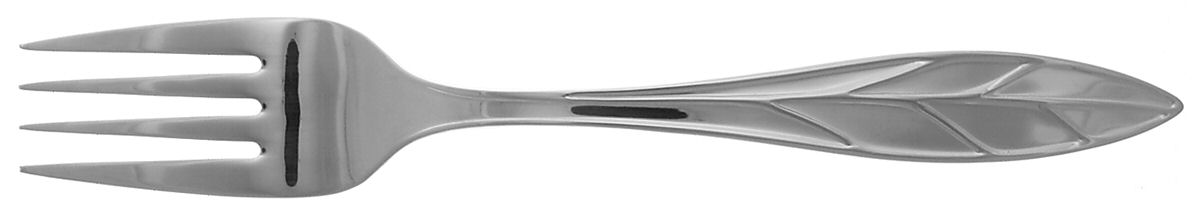 Arbor (Stainless) Medium Solid Cold Meat Serving Fork by Reed & Barton-1