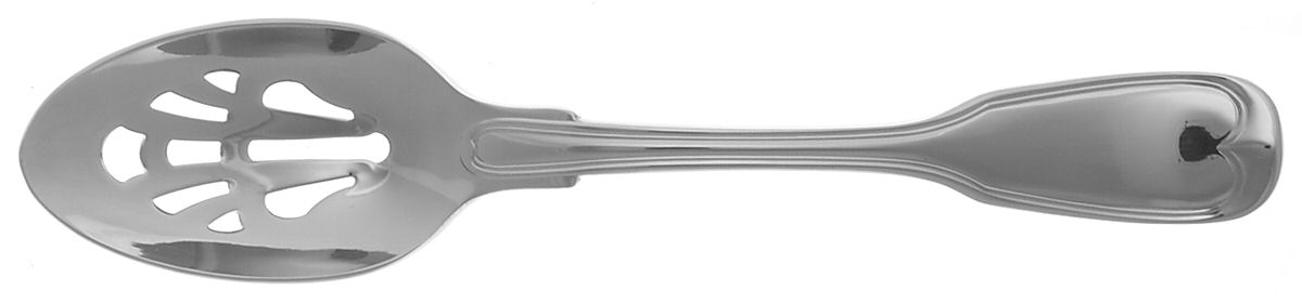 Monticello (Stainless) Pierced Tablespoon (Serving Spoon) by Reed & Barton-1