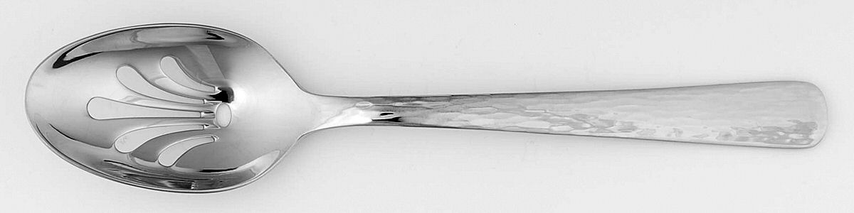 Silver Echo (Stainless) Pierced Tablespoon (Serving Spoon) by Reed & Barton-1