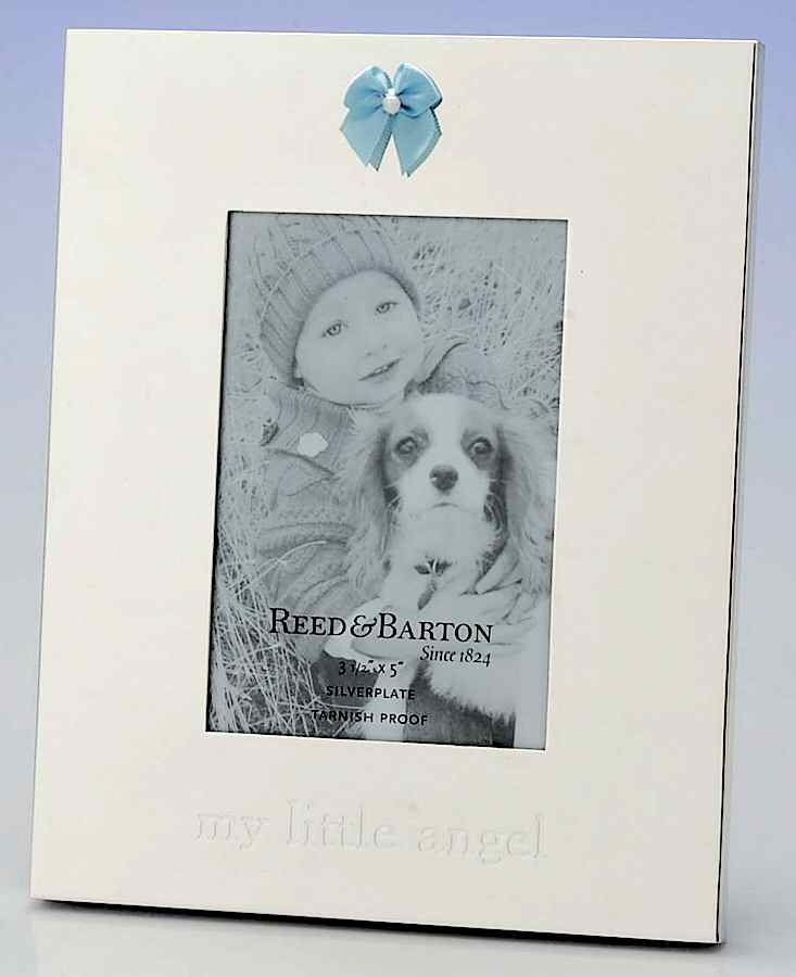 My Little Angel (Silverplate Hollowware) Frame Holds 3 1/2" X 5" by Reed & Barton-1
